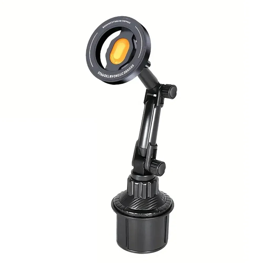 Magnetic Car Phone Mount for Magsafe IPhone 16 15 14 13 12 Samsung Xiaomi 360° Rotation Water Cup Holder Universal Cell Mount