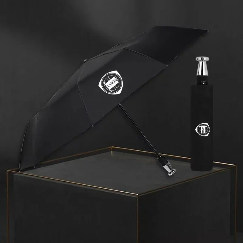 For Lancia Logo Kappa Delta 3 Ypsilon Musa Voyager Lybra Car Automatic Folding Windproof Sunshade Umbrella Auto Accessories