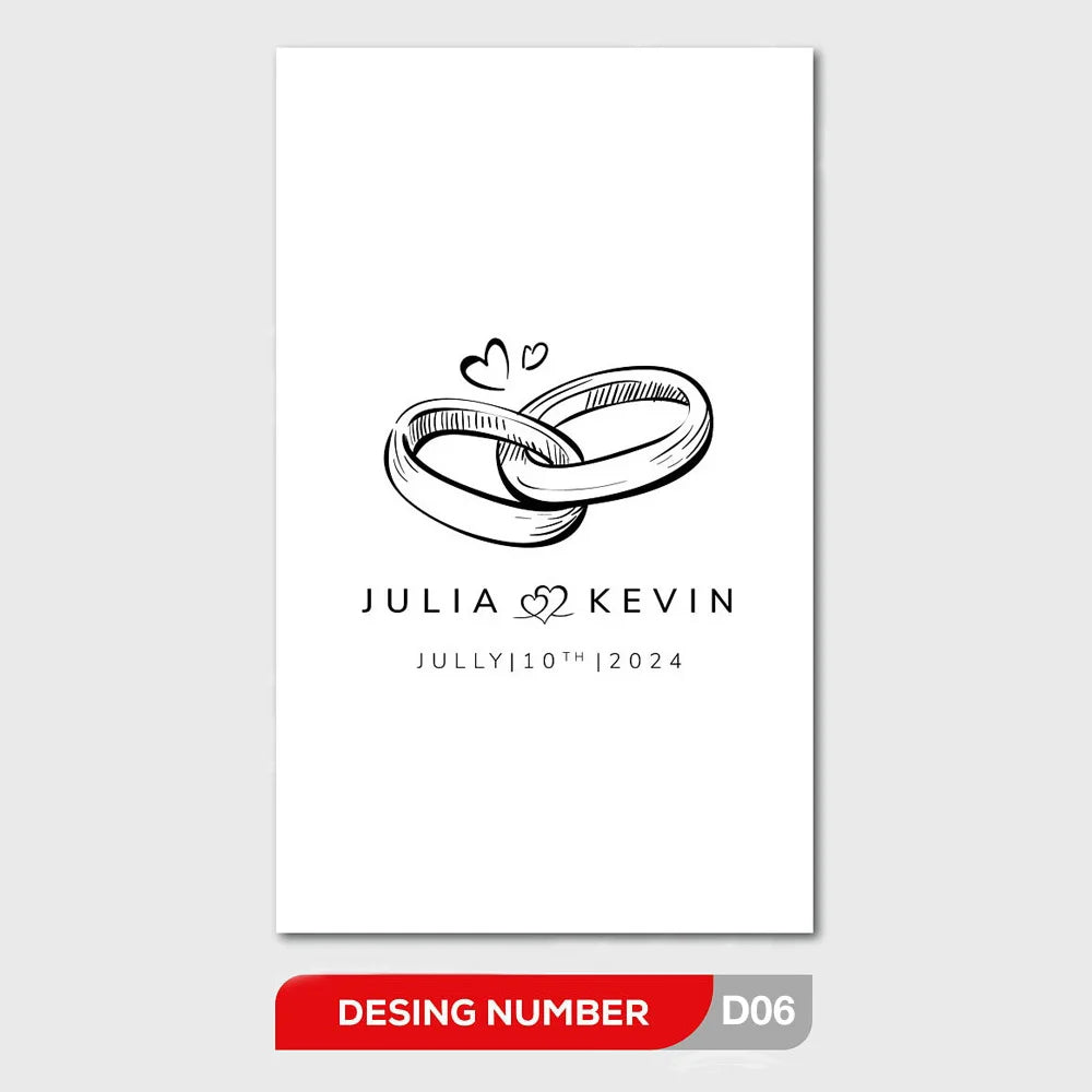50pcs Wedding Chocolate Packing Papers Engagement Label Stickers for Party Chocolate Favors Wedding Table Decoration