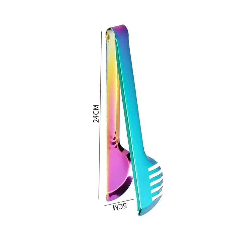 Gold Stainless Steel BBQ Tongs