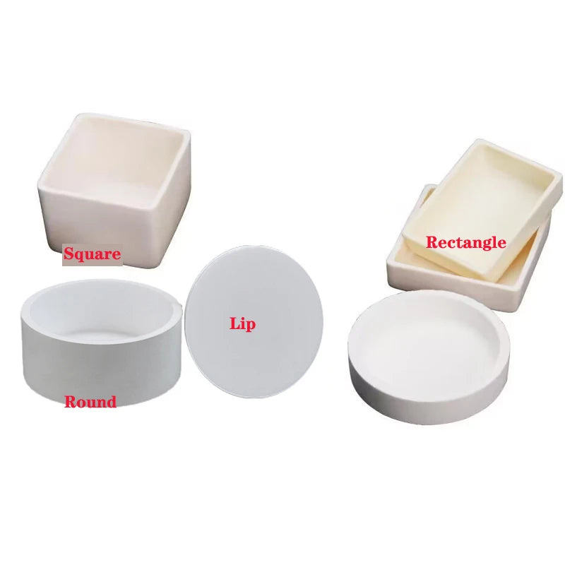 Dental Lab Square Round Shapes Sintered Crucible Sintered Disk Slotted  Crucible Dental Material