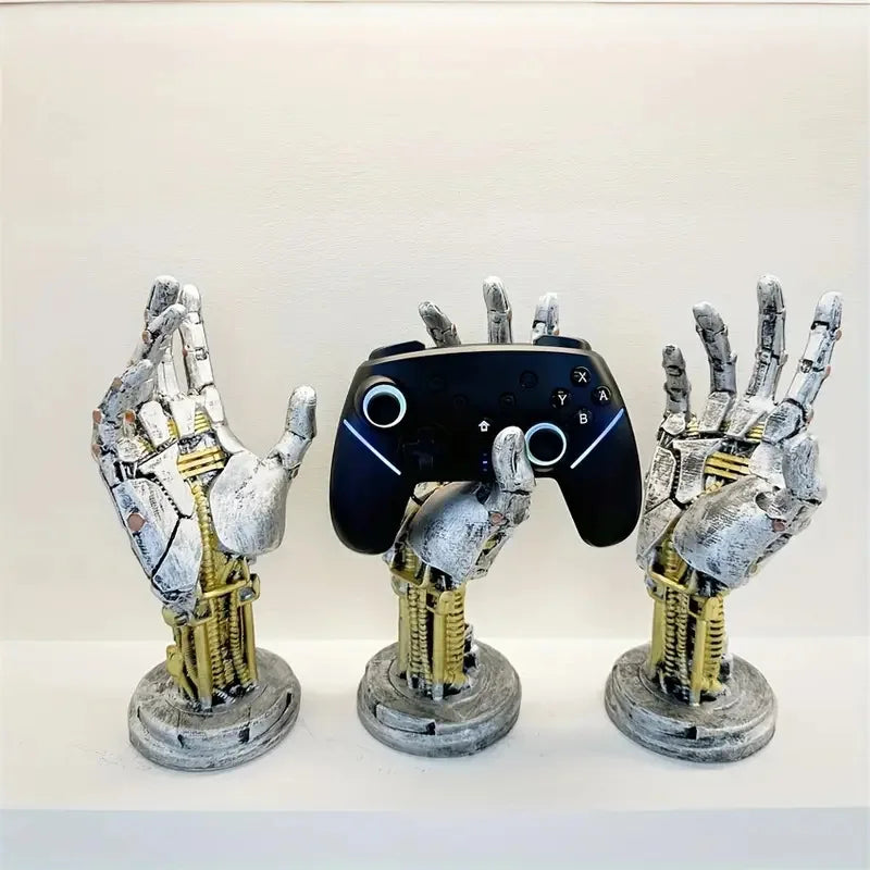 Futuristic Sci-fi Style Robotic Arm Decoration Gamepad Holder Boy Desk Cool Sense of Technology Ornament Key Jewelry Organizer