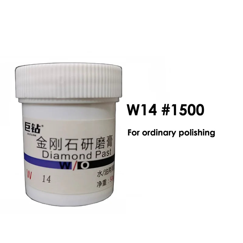 50g W0.18-60 Diamond Paste Compound Mold Die Mirror Polishing Lapping Syringes Micron Glass Jade Jewelry Metal Buffing Grinding