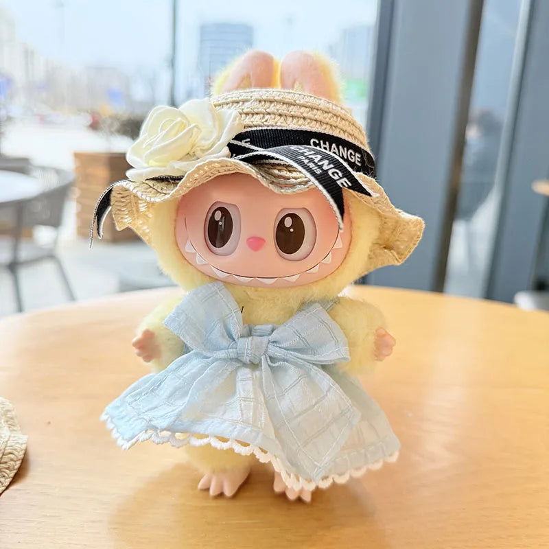 Black Camellia Labubu Outfit