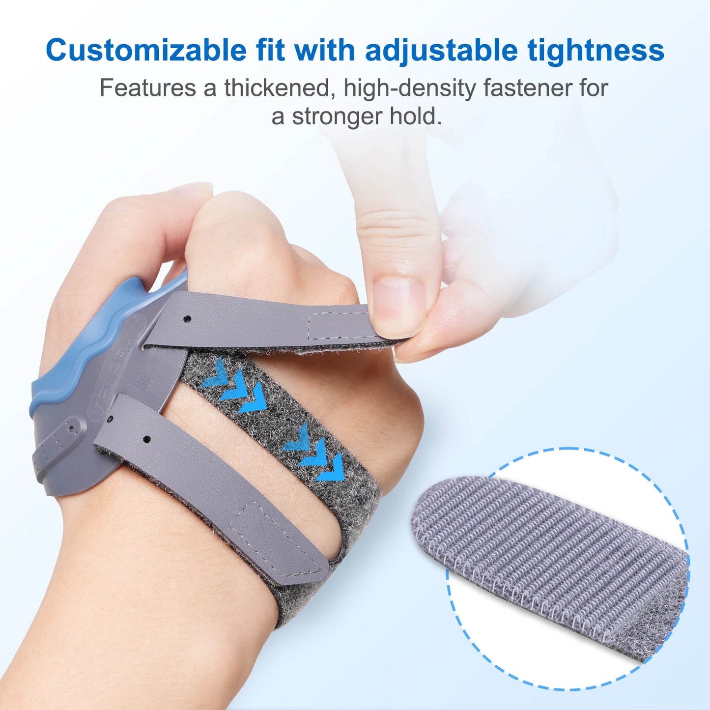 VELPEAU CMC Thumb Brace with Shape-memory Restriction Splint, Thumb CMC Joint Stabilizer for Thumb Basal Arthritis Pain Relief