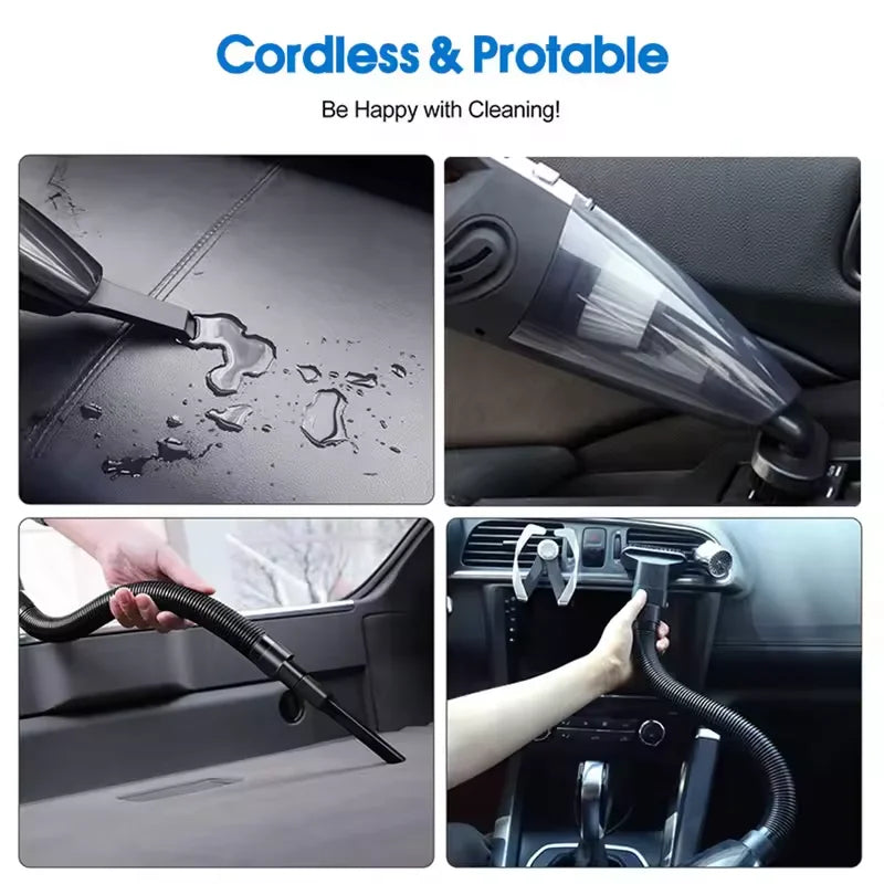 Portable Wireless Handheld Vacuum Cleaner USB Rechargeable, Multi Function Dual Use Car Home Mini Vacuum, Long Endurance Cordless Small Cleaning Vacuum for Household Auto Interior