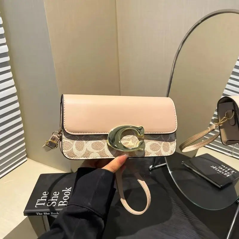 New Bag Women's New Versatile Small Square Bag Fashion Design Retro Tofu Bag High-grade Texture Shoulder Messenger Bag
