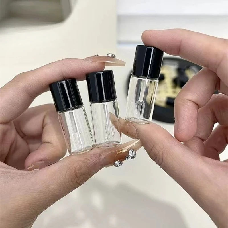 5/3/1PCS Mini Refillable Bottles Liquid Foundation 4ml Subpackage Travel Empty Bottle Mini Digging Spoon Glass Cosmetics Tools