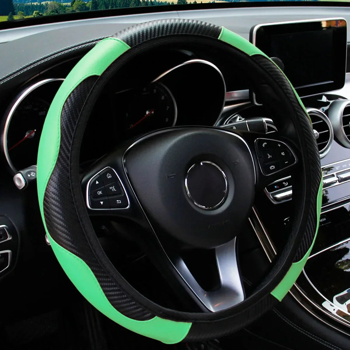 Carbon Fiber Steering Wheel Cover