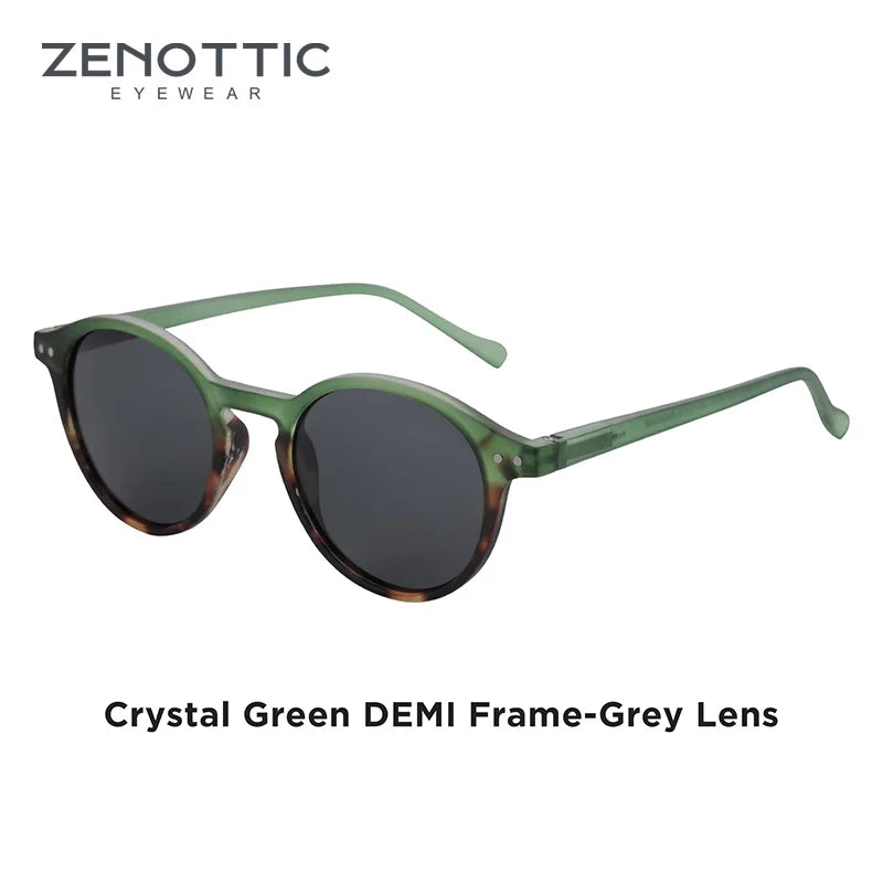 ZENOTTIC (S Size) Retro Circular Polarized Sunglasses 2026 2025 Men Women Vintage Small Round Sun Glasses UV400 Goggles Shades