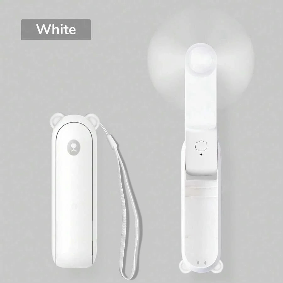 Portable MiniFan,USB Rechargeable 3Adjustable Speed,Foldable Handheld Personal Eyelash Fan for Girls Women,For Traveing,Outdoor