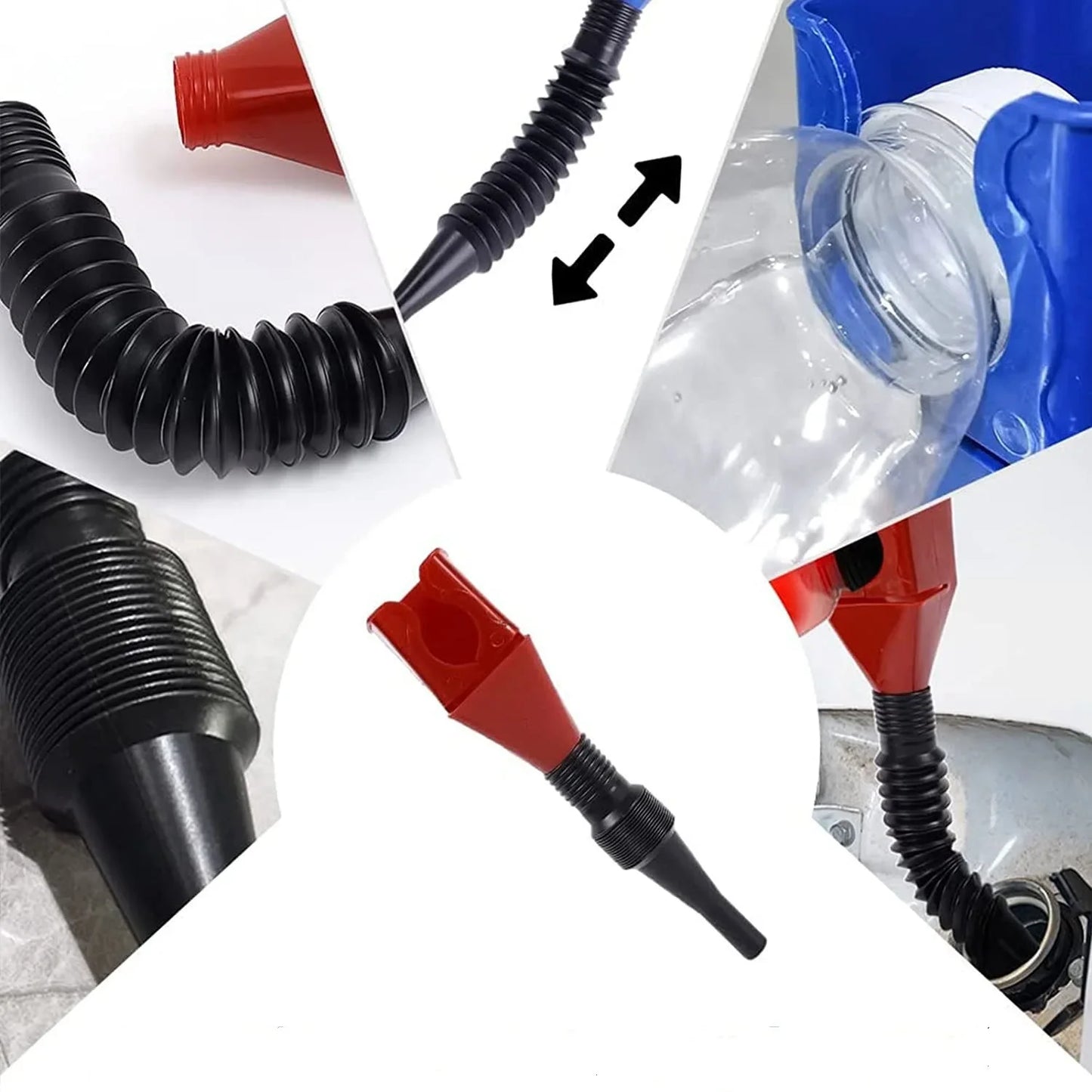 Plastic Car Motorcycle Refueling Gasoline Engine Oil Funnel Fluid Change Filling Transfer Tool Change Oil Funnel Accesorios