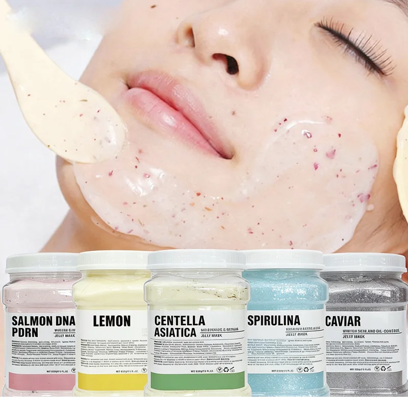Salmon DNA PDRN Crystal Soft Mask Powder Hyaluronic Acid Jelly Mask Deep Hydration Improves Skin Elasticity Unisex Skin Care