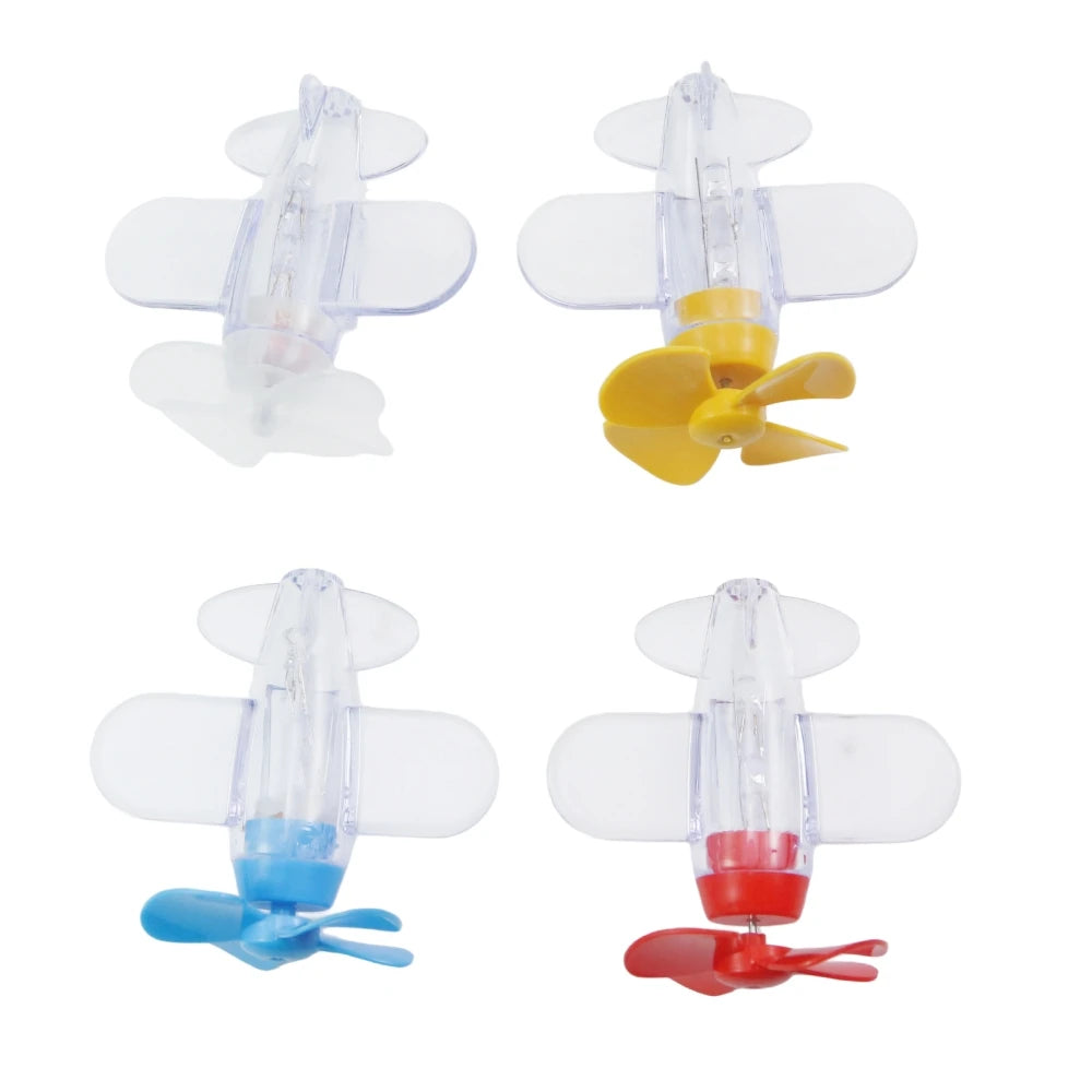 Rotatable Luminous Wind Power Plane Ornament Auto Motorbike Cycling Night Decoration Lamp