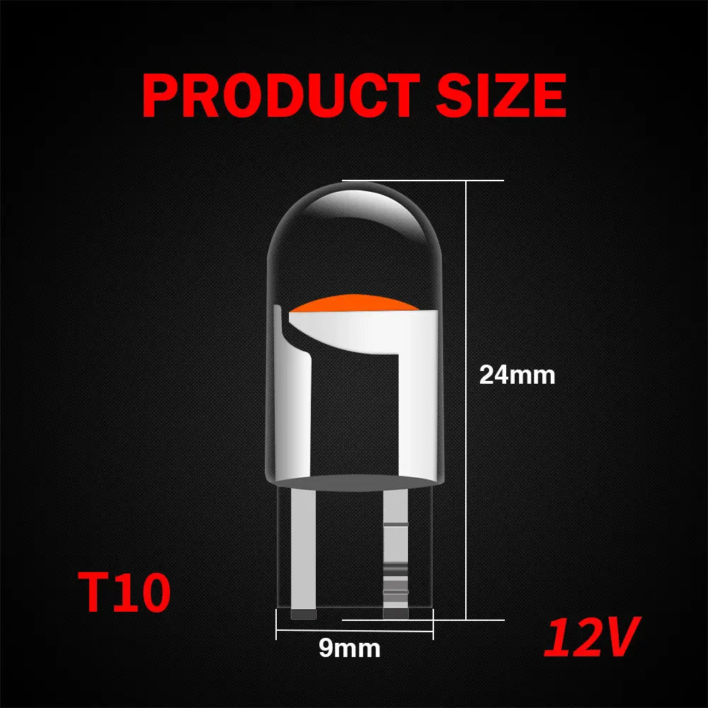 KEIN 10PCS 12V 24V T3 T4.2 T4.7 T5 B8.5D B8.4 B8.4D B8.3 B8.5 T4 509T bX8.4d W3W Led Bulb Instrument Dashboard Car Truck Light