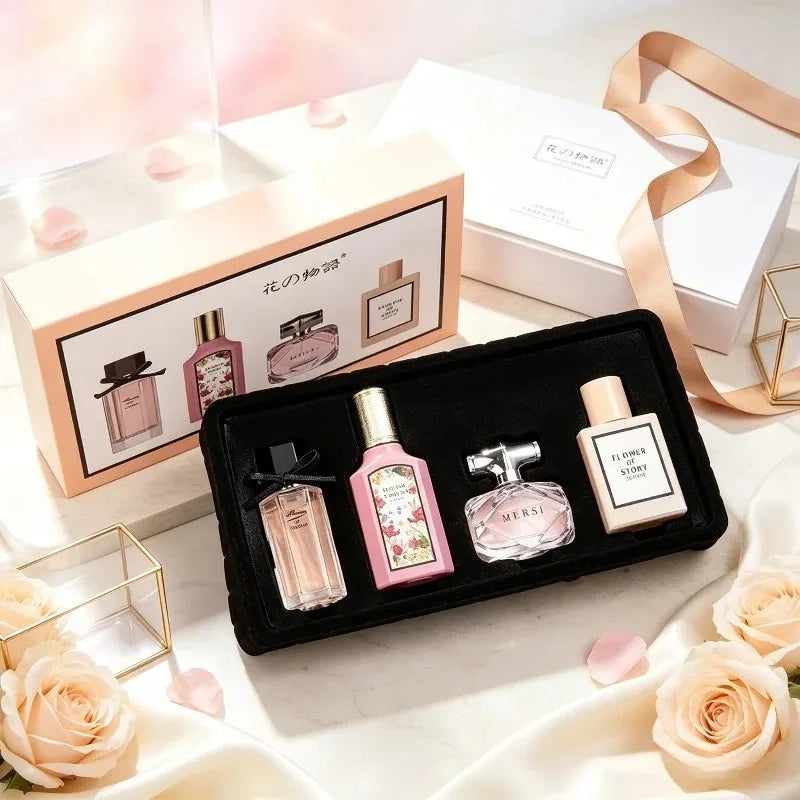 3x25ML Plus 35ML Luxurious Perfume Elegant Sophisticated Fresh Soft Alluring Sweet Long Lasting Captivating Refined Scent Gift