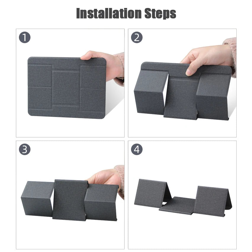 New Laptop Stand for Desk Foldable Magnetic Desktop Tablet Holder Lightweight Bracket Cooling Slim Laptop Stand Adjustable Mount