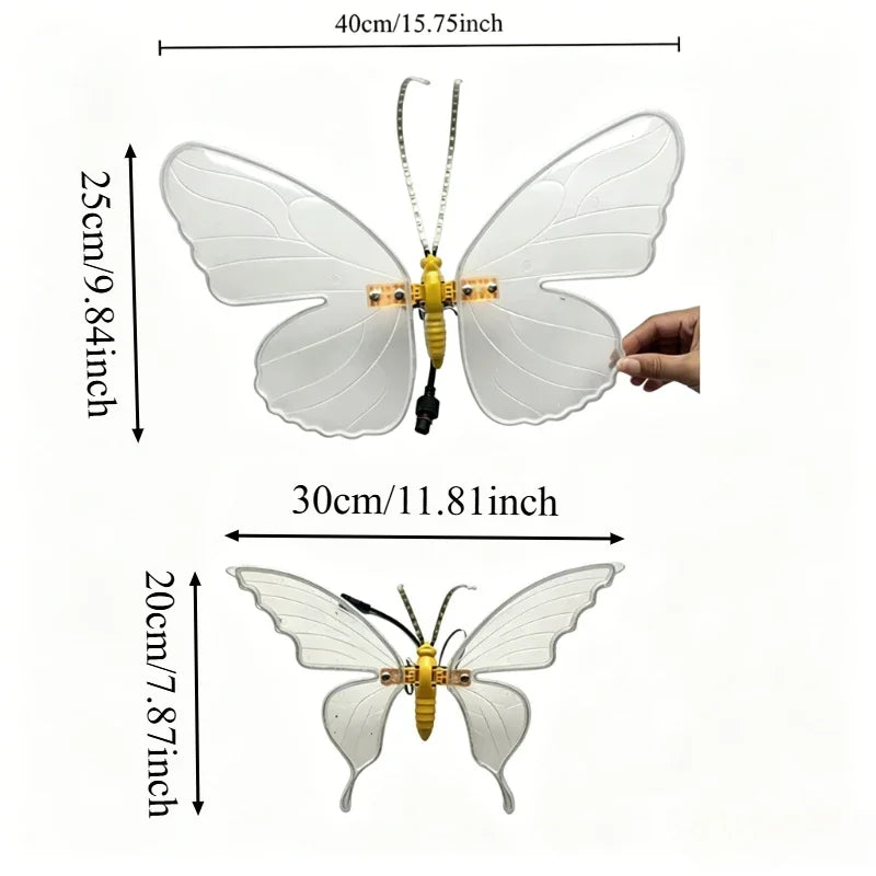 Butterfly Lights LED Butterflies with Movement Dynamic Static Butterfly Lights for Outdoor Wedding Party Christmas Decorations