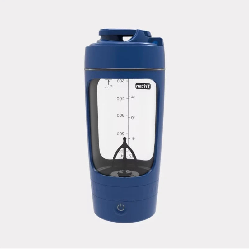 630ml Electric Protein Shaker Cup with Powder Storage Container Mixer Cup Gym Sport Water Bottles with Wire Whisk Ball Drinkware