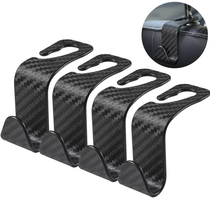 Car Seat Hooks Headrest Storage Hanger Car Interior Hanging Hook Back Seat Organizer Holder Auto Interior Hooks Accessories