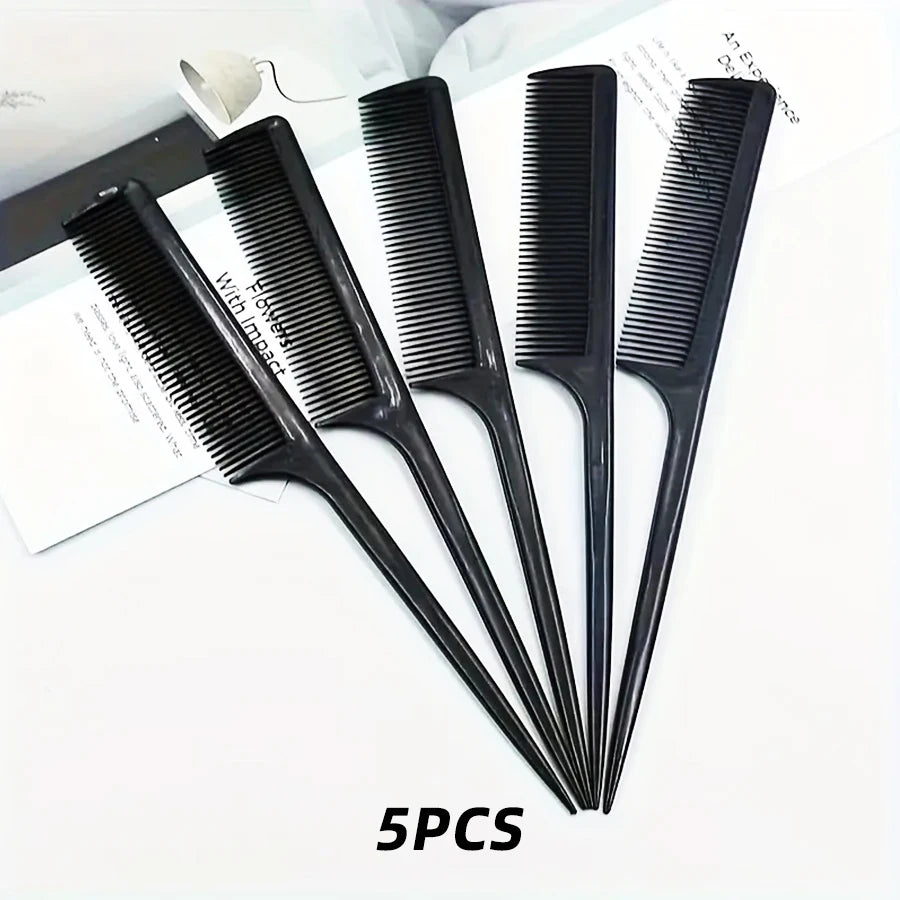 5/10/20pcs Rat Tail Comb Set, Heat Resistant Anti-Static Hair Styling Combs for Salon, Professional Hairdressing Tools