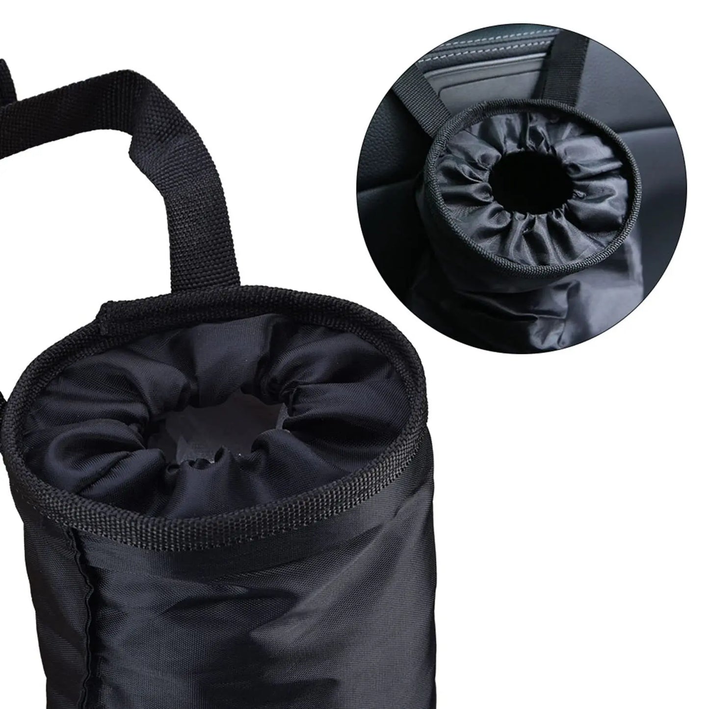 Car Trash Bags Hanging Detachable Garbage Bag Washable Seat Back Hanging Car Trash Bag Auto Garbage Can for Outdoor Traveling