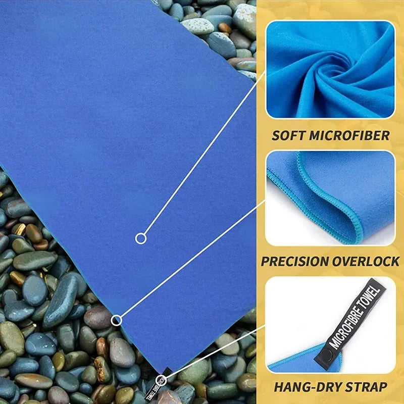Fast Drying Sports Towel Ultra Soft Swimming Gym Fitness Camping Running Super Absorbent Washcloth Towels Travel Accessories