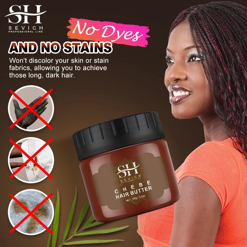 Africa Crazy Chebe Hair Butter Traction Alopecia Anti-break Hair Growth Products Moisturize Repair Dry Hair Mask Beauty Health