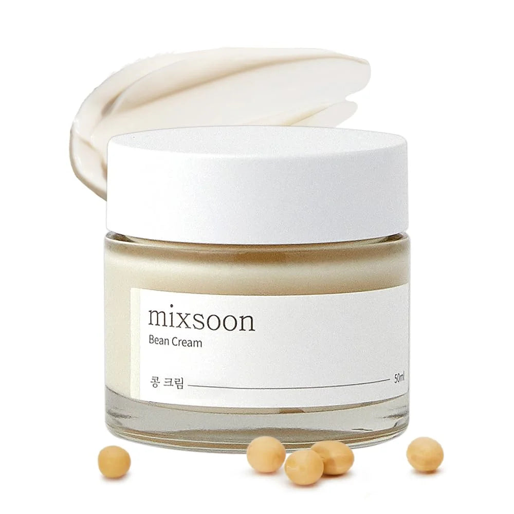 Mixsoon Bean Essence Cream Duo Set Hydrating Moisturizing Smoothing Glass Skin Care 50ml+50ml Korean Skincare