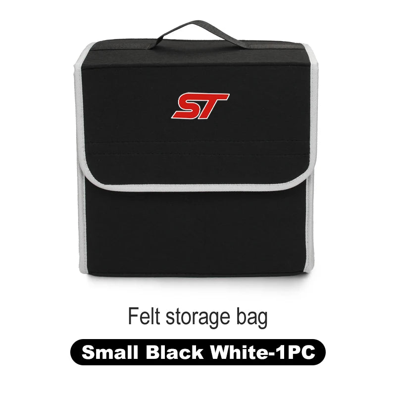 Car Trunk Storage Box Organizer Foldable Stowing Tidying Container Bag For Ford MK2 ST Racing Performance Explorer Focus