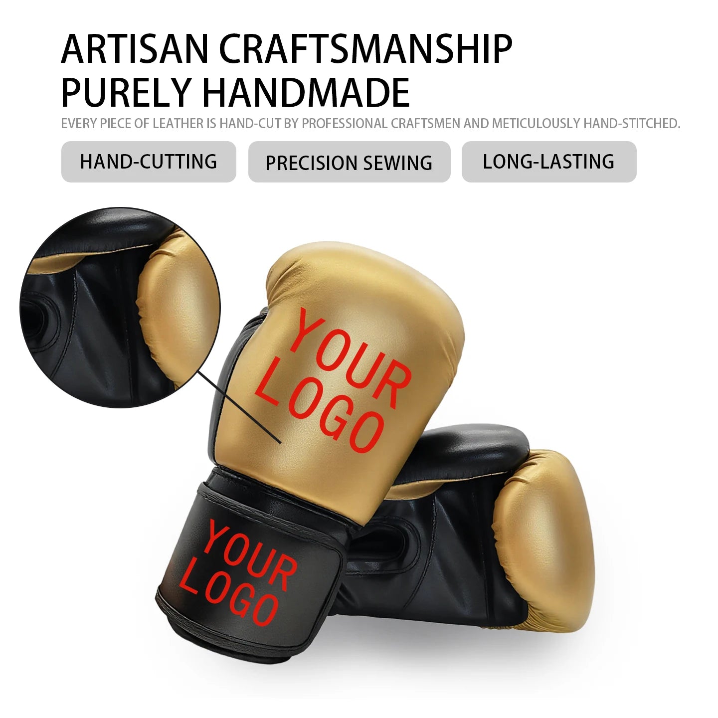 Custom High-End Boxing Gloves Multi-Color Options OEM Design Logo Printing Personalized Training Sparring MMA Muay Thai Durable