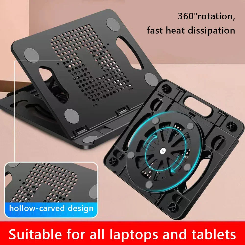 Rotary Adjustable Foldable Laptop Stand Universal Portable Desktop Notebook Holder Tablet Bracket Support Accessory