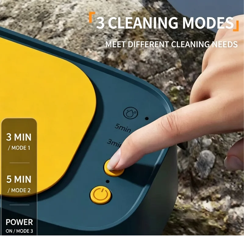 Lenovo Ultrasonic Cleaning Machine Mini High-frequency Vibration Cleaning Adjustable Glasses Jewelry Pacifier Cleaning Tool