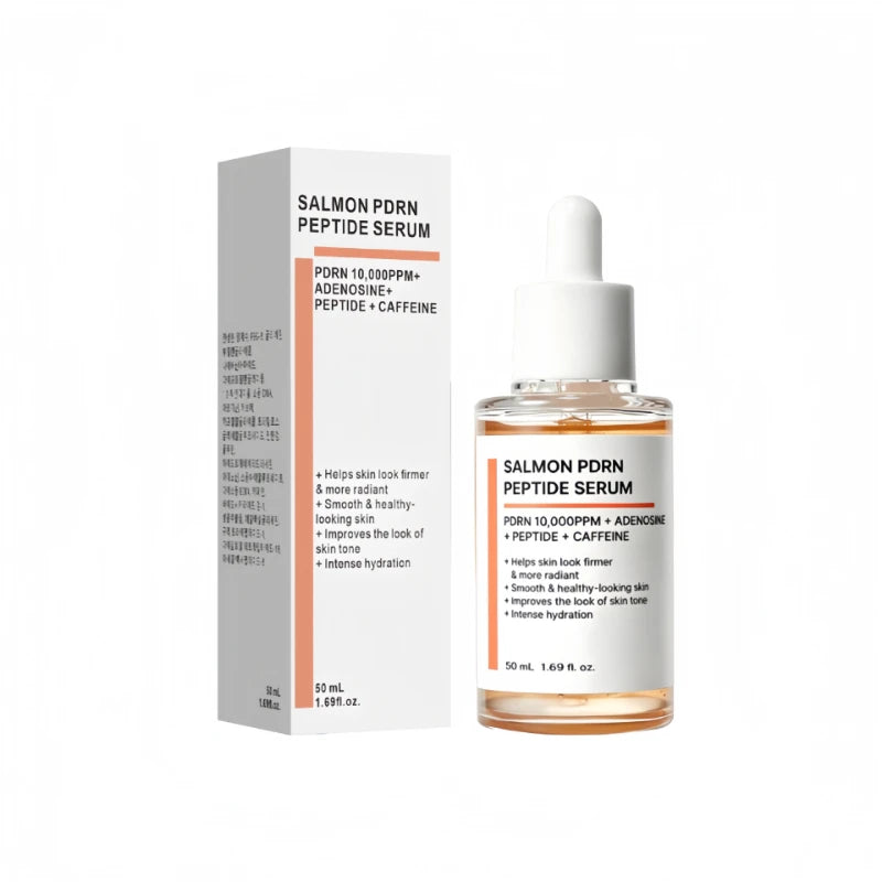 Korean Salmon PDRN & Copper Peptide Face Serum,Centella Asiatica Hydrating Repair Essence, Lightweight Glow Moisturizer All Skin