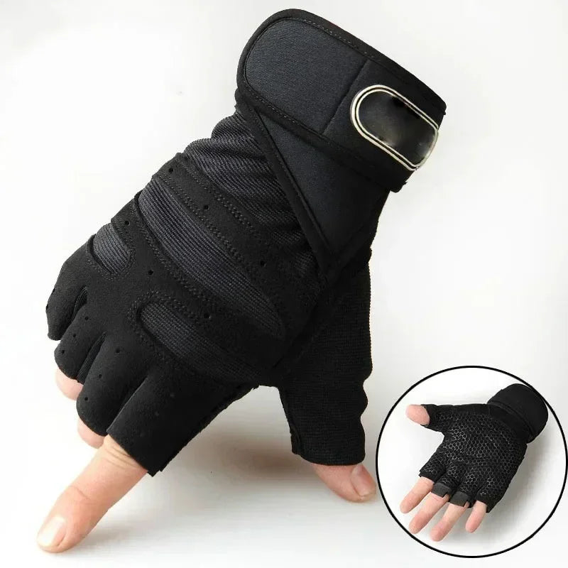 Fitness Half-finger Gloves Sports Exercise Men Women Protective Anti-slip Wrist Guard Barbell Cycling Equipment Training Gloves