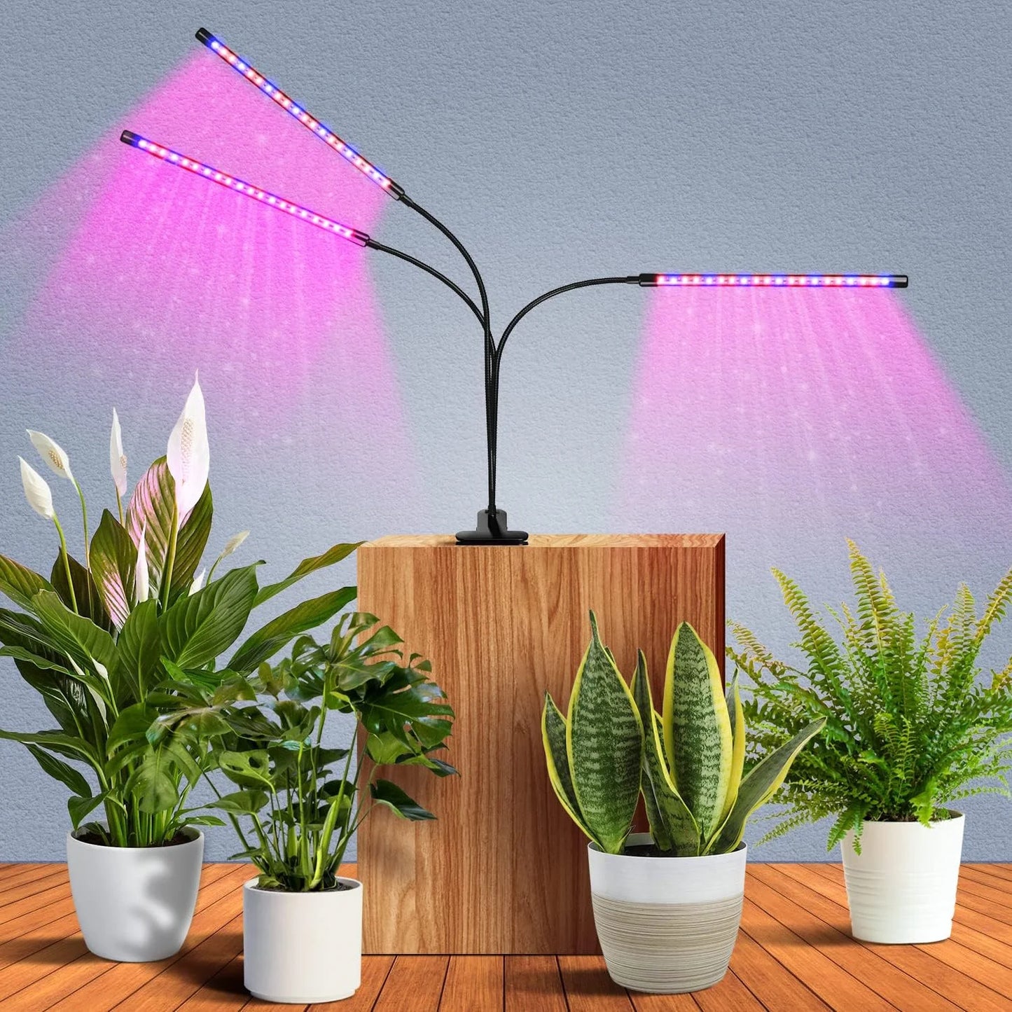 LED USB Grow Light Plants 5V Full Spectrum Light Home Flower Seedling Clip Phyto Lamp Dimmable Timing Control 3/9/12Hours