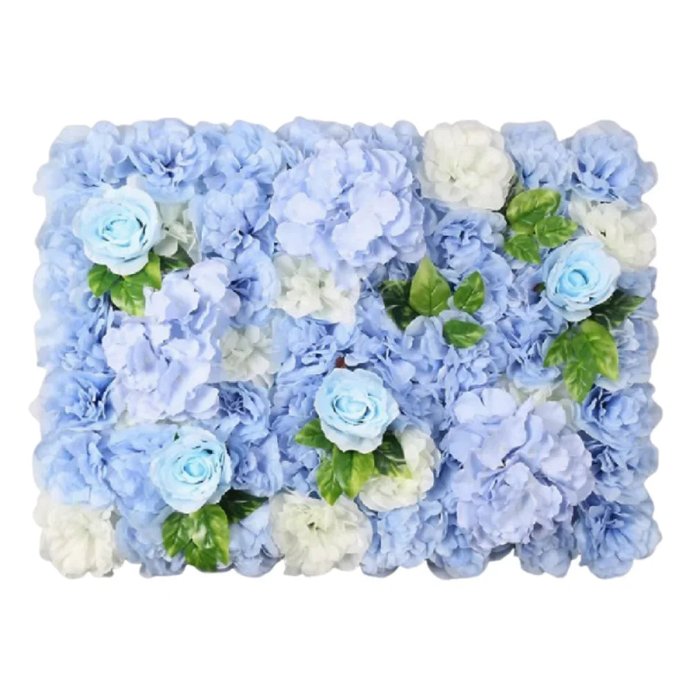 Handmade Artificial Flower Wall Panels Realistic 60X40cm Rose Wedding Background Romantic Durable Silk Rose Flower Wall