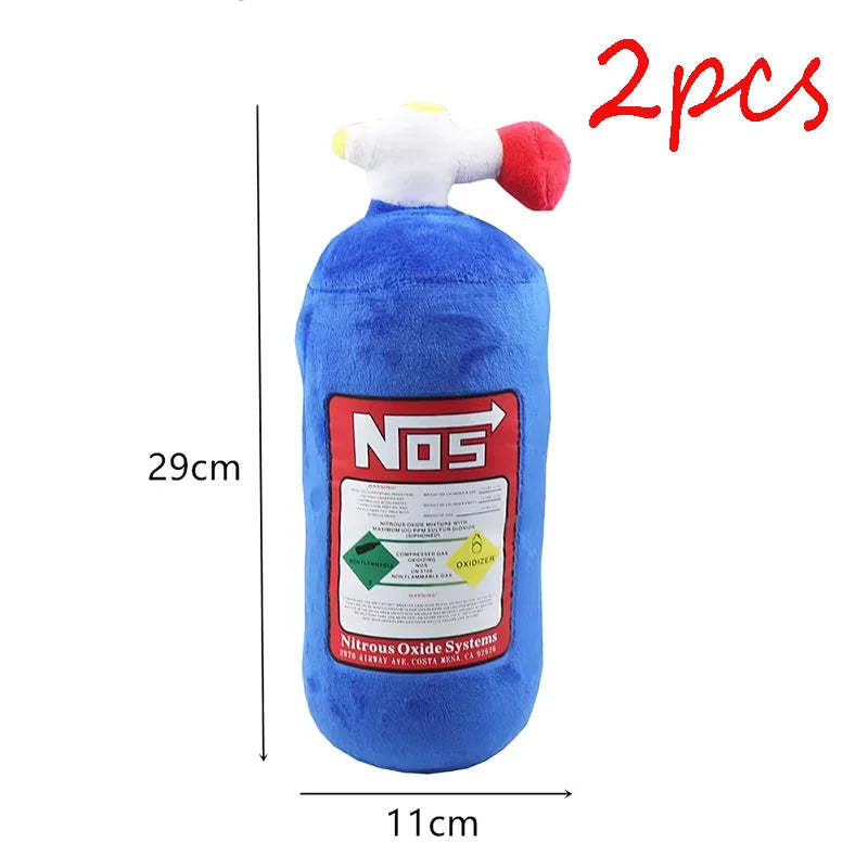 Car Seat Creative Headrest Neck Plush Pillows Car Nitrogen Cylinder Shape Neck Pillow Seat Cushion Waist Pillow Car Accessories