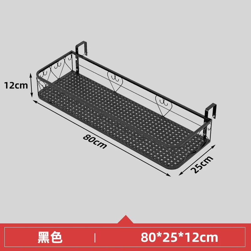 Balcony Flower Holder Hanging Planter Bracket for Railing Vertical Plant Shelves for Succulents Outdoor Gardening Storage Rack