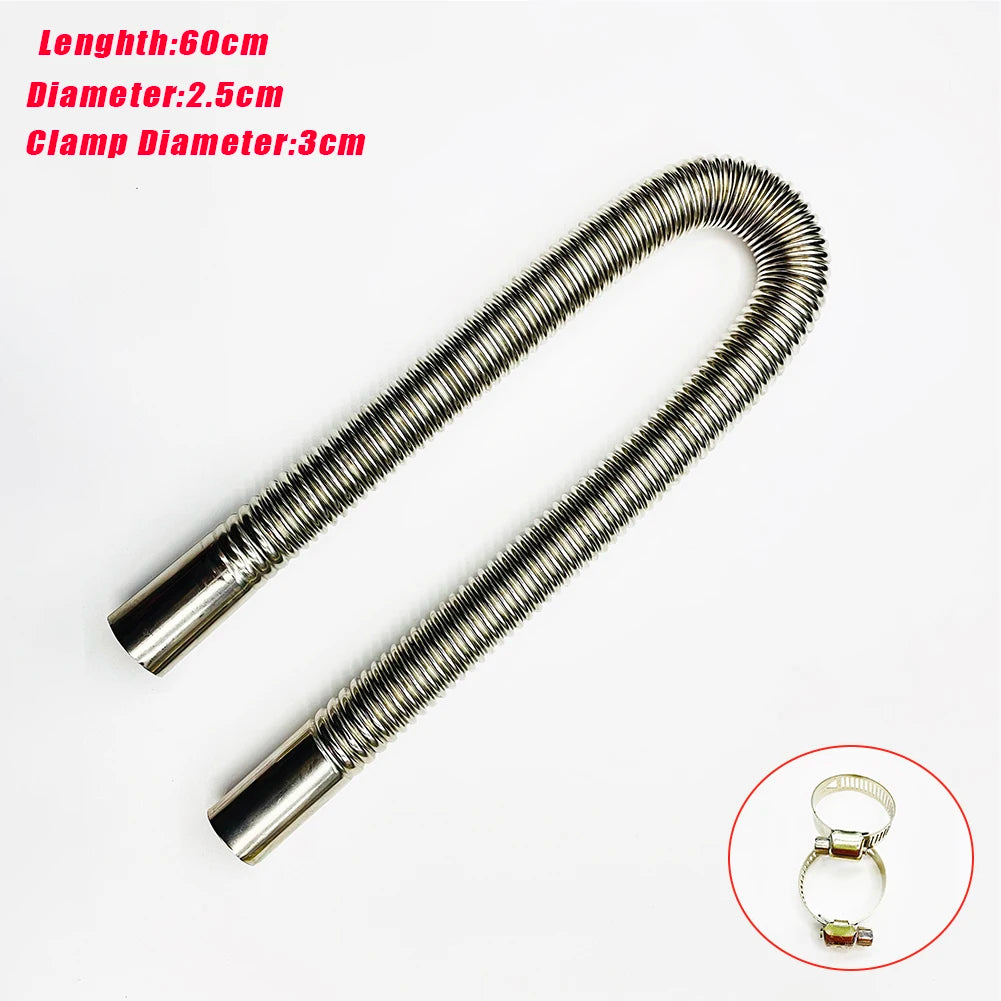 24mm Elbow Pipe Air Parking Heater Exhaust Tube Connector with Clip for Webasto Boats Heater Car Heating Parts