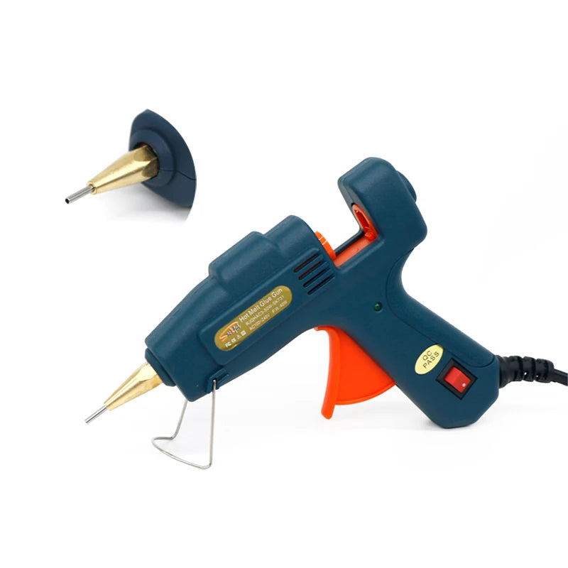 7mm 1.3mm Custom Fine Hole Min Glue Gun ,Replaceable Pure Copper Nozzle Using 7mm Glue Stick ,Nozzle Sold Separately  DIY TOOL