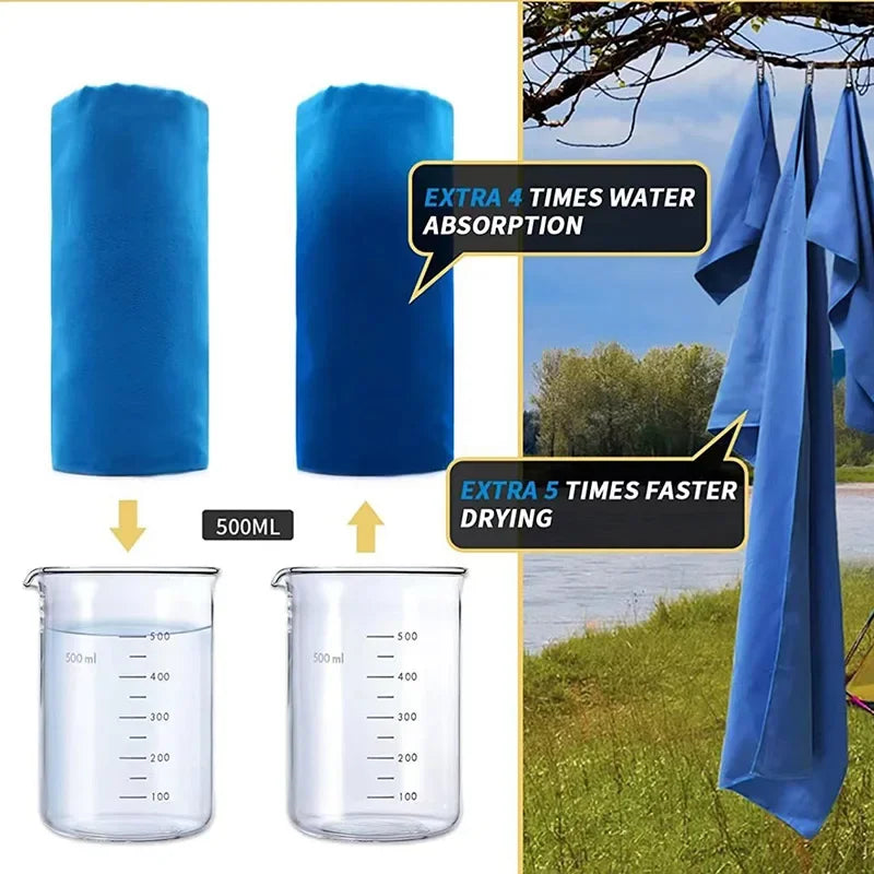 Fast Drying Sports Towel Ultra Soft Swimming Gym Fitness Camping Running Super Absorbent Washcloth Towels Travel Accessories