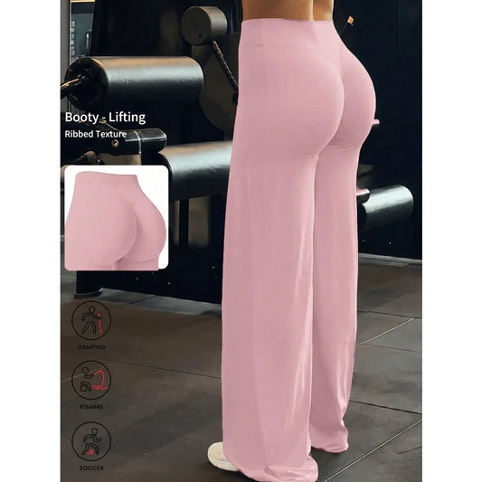 Women's Flare Yoga Pants High Waist Tummy Control Butt Lift Body Shaping Breathable Stretchy Long Gym Workout Fitness Activewear