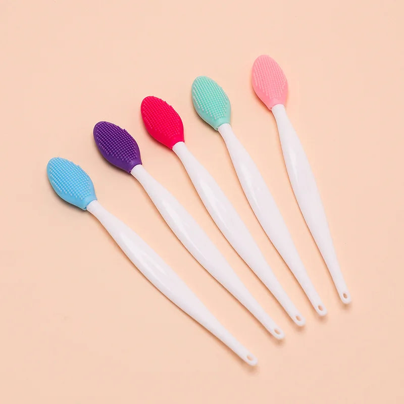 1/5/10Pcs Silicone Nose Cleansing Brush Exfoliating Massage Tools Facial Blackhead Removal Brushes Face Pore Deep Cleaning Wands