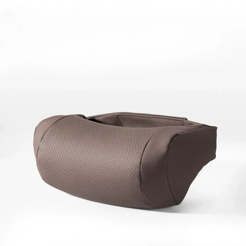 Suitable for Mercedes-Benz BMW Audi Tesla Car Leather Headrest Universal Car Interior Supplies Maybach Seat Protect Neck Pillow