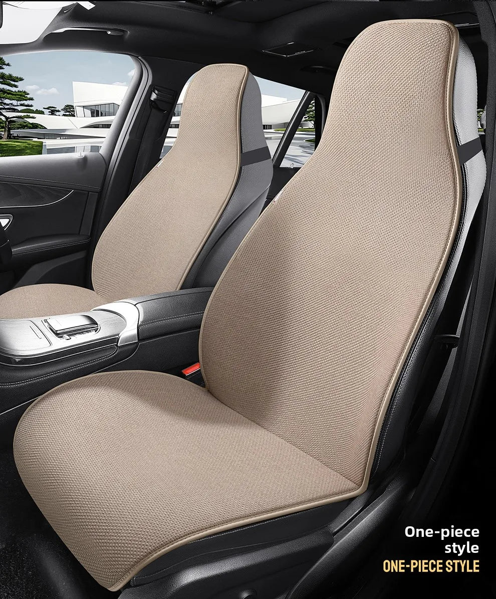 All Season Linen Universal Car Seat Cover Breathable Flax Anti-Slip Cover Car Seats Protection SUV Sedan Seat Cushion