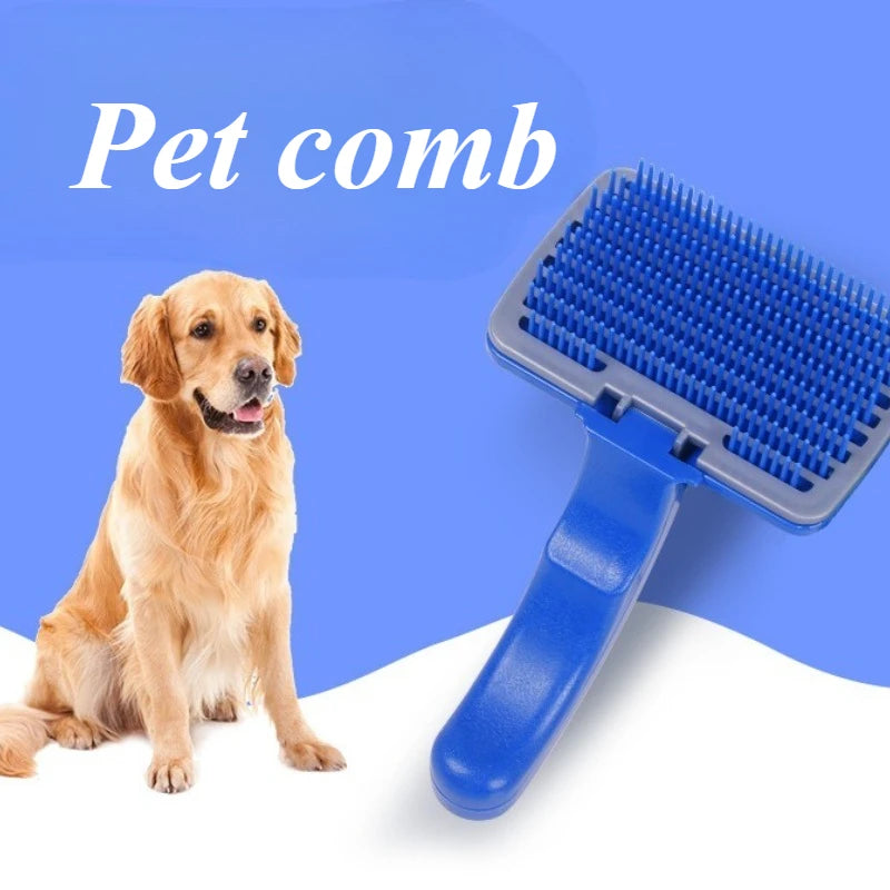 1PC Pet Hair Grooming Comb,automatic Hair Removal Comb, Self-cleaning Hair Grooming Comb, Pet Grooming Tools, Cat Comb, Dog Comb