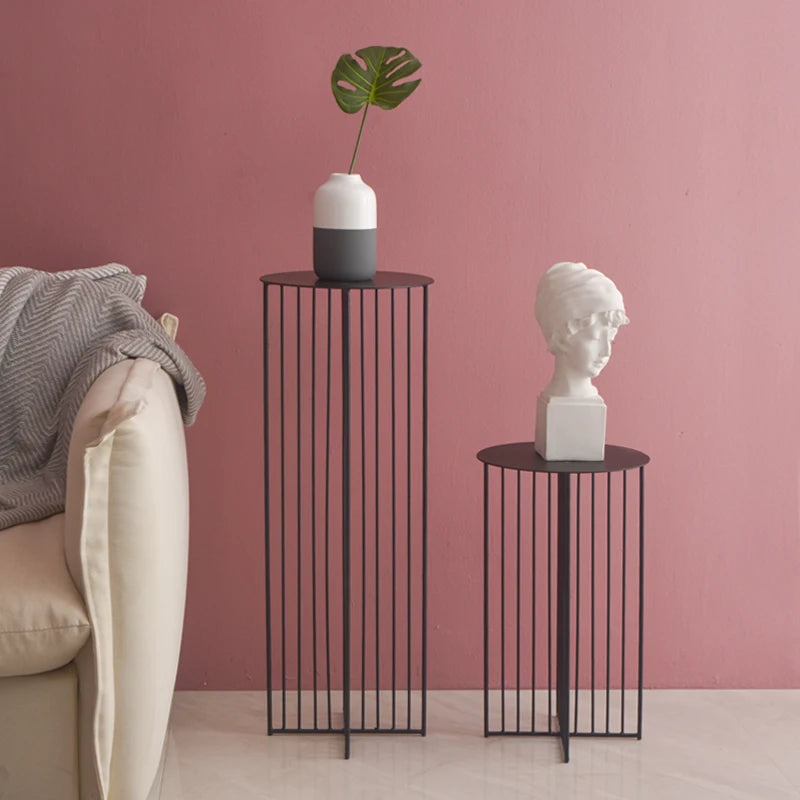 Wrought iron floor-to-ceiling flower stand tall plant stand living room flower shop flower pot