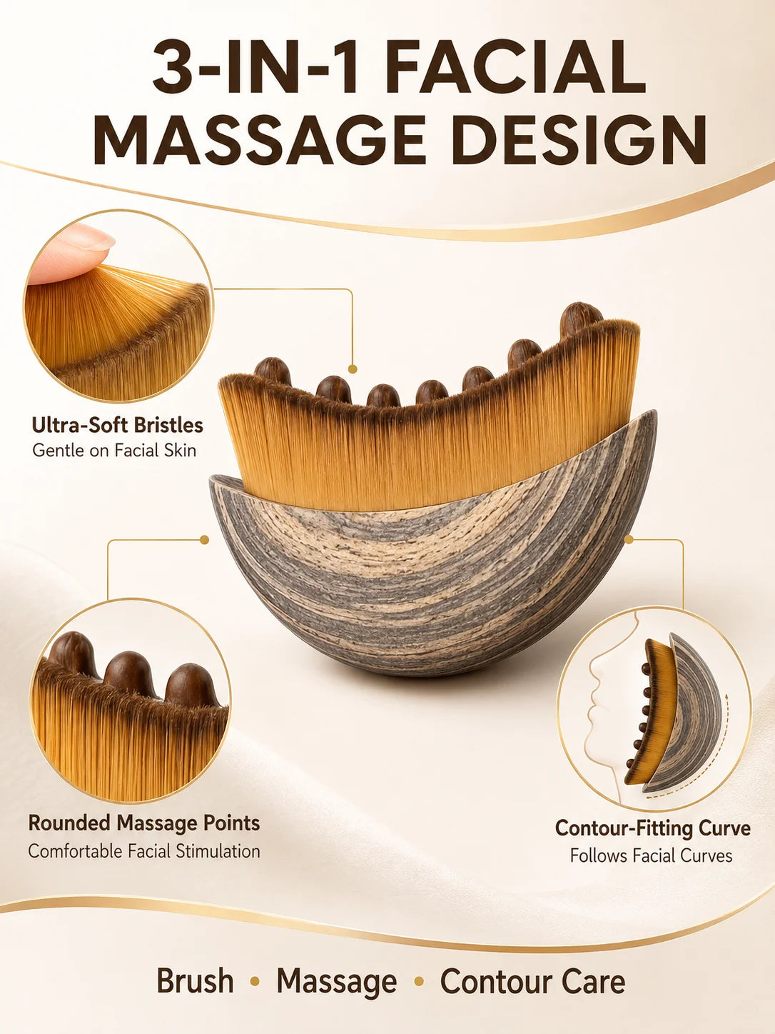 Facial Lymphatic Drainage Brush Lymphatic Massage Brush Lymphatic Face Brush Lymphatic Drainage Massager