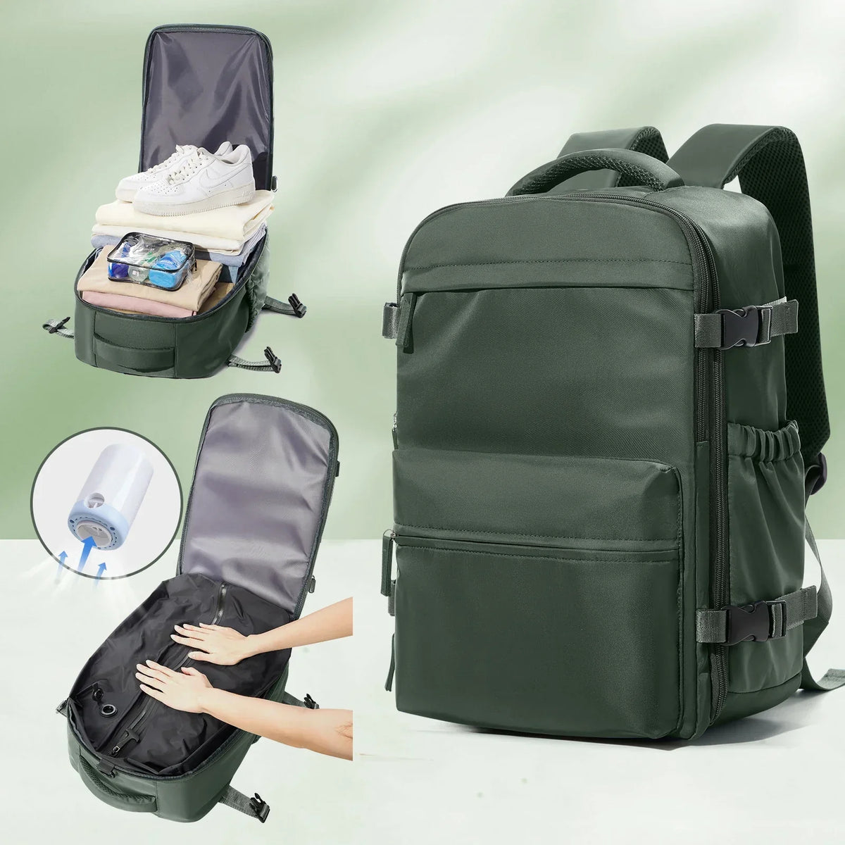 Vacuum Large Capacity Travel Backpack